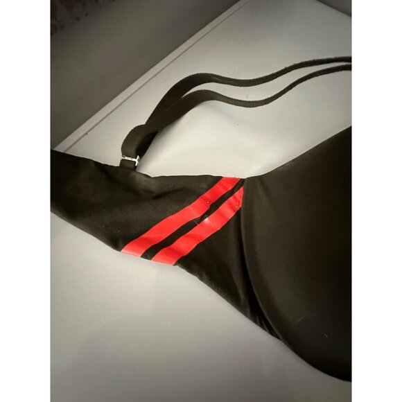 Victoria's Secret PINK Push-Up Bra 34D Army Green & Red Comfy Fit - Picture 4 of 11